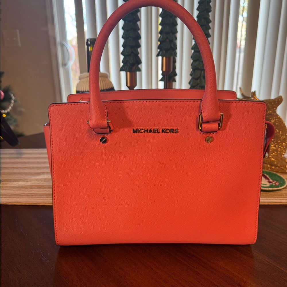 Michael Kors Bright coral  Satchel